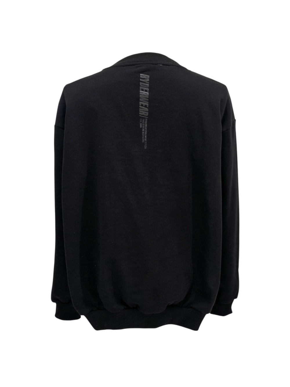 Ryderwear XL Black Crewneck Sweatshirt Fleece Gym Athletic Pullover Logo... - Picture 3 of 11